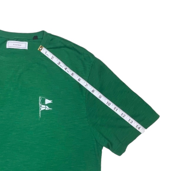 FIVE FOUR Los Angeles Drifter Paddle Flag T Shirt L Green Boat - Picture 11 of 11